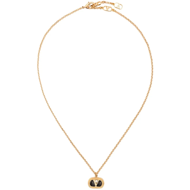 Valentino Garavani Mittellange Halskette Bijoux Golden gold