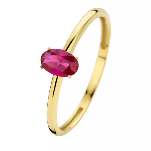 Isabel Bernard Baguette Roux 14 karat ring Gold, Red Solitaire Ring