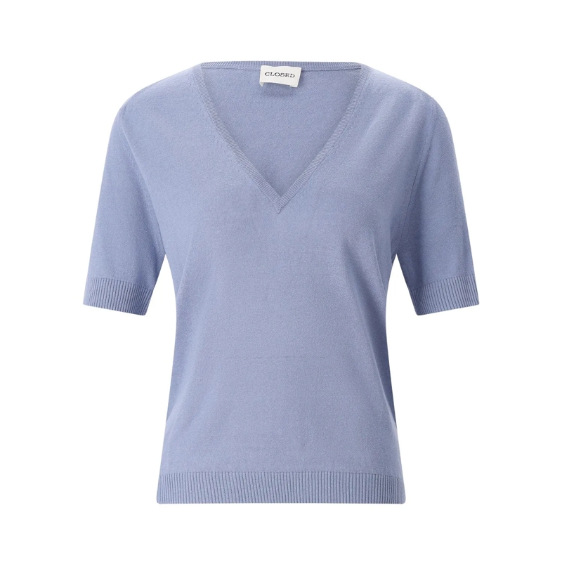 Closed Trui Shirt aus Leinen & Baumwolle pink