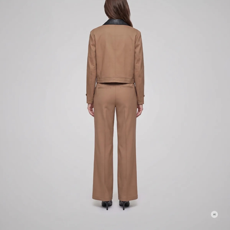 Marc Aurel Hose Hose- angesetzter Bund- Eingrifftaschen- weite beige(Image 3)