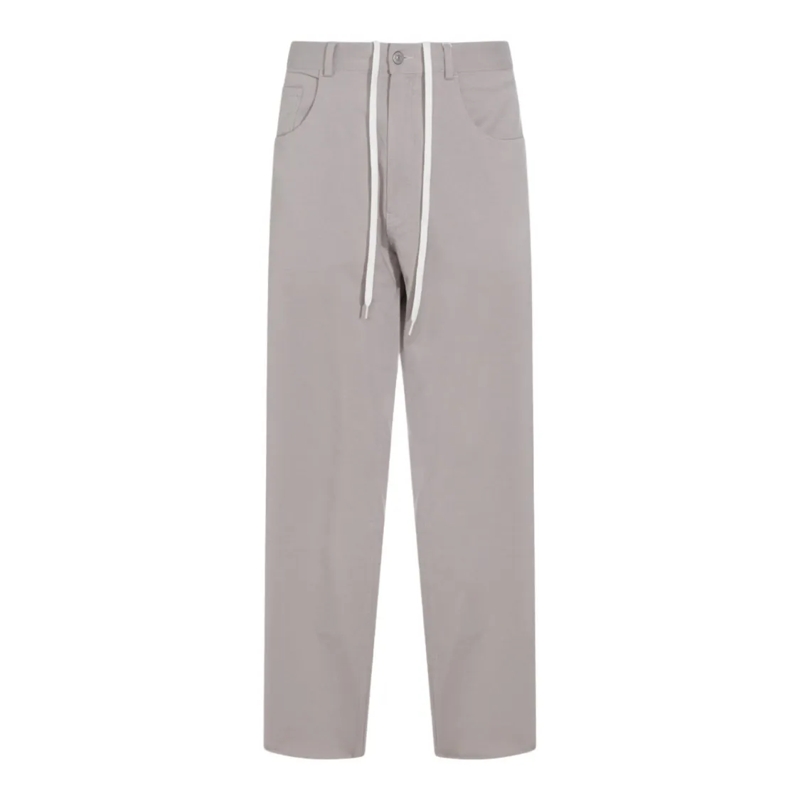 MM6 Maison Margiela Pantalon de costume Classic Straight-Leg Trousers With Structured Wais Grey