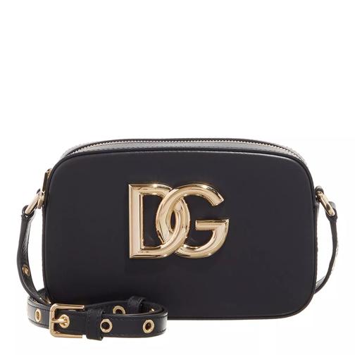 Dolce&Gabbana Logo Crossbody Bag Leather Black Cross body-väskor