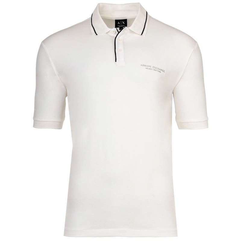 Armani Exchange Polohemd POLO SHIRT 1er Pack weiss