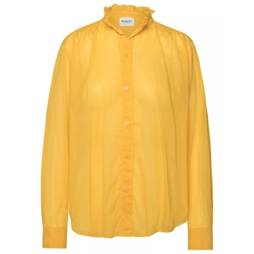 Etoile Isabel Marant Gamble Yellow Cotton Shirt Yellow 