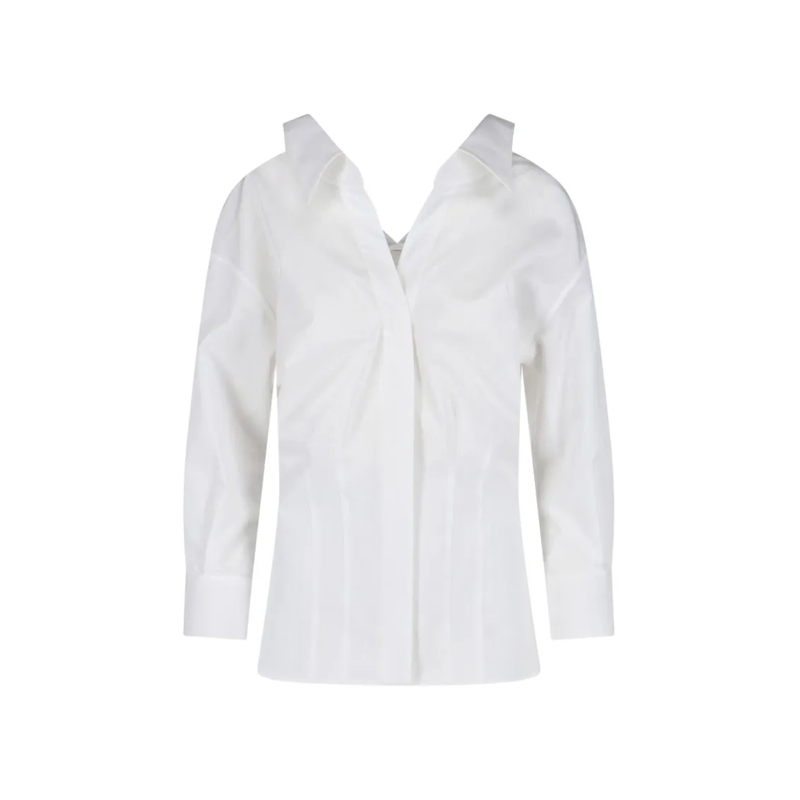Givenchy Chemise Structured Collar White Shirt White