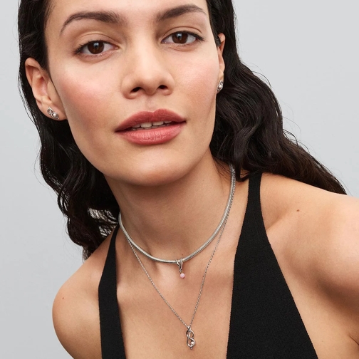Pandora Collier moyen Unendlichkeitsknoten Halskette Sterling Silber (Image 2)