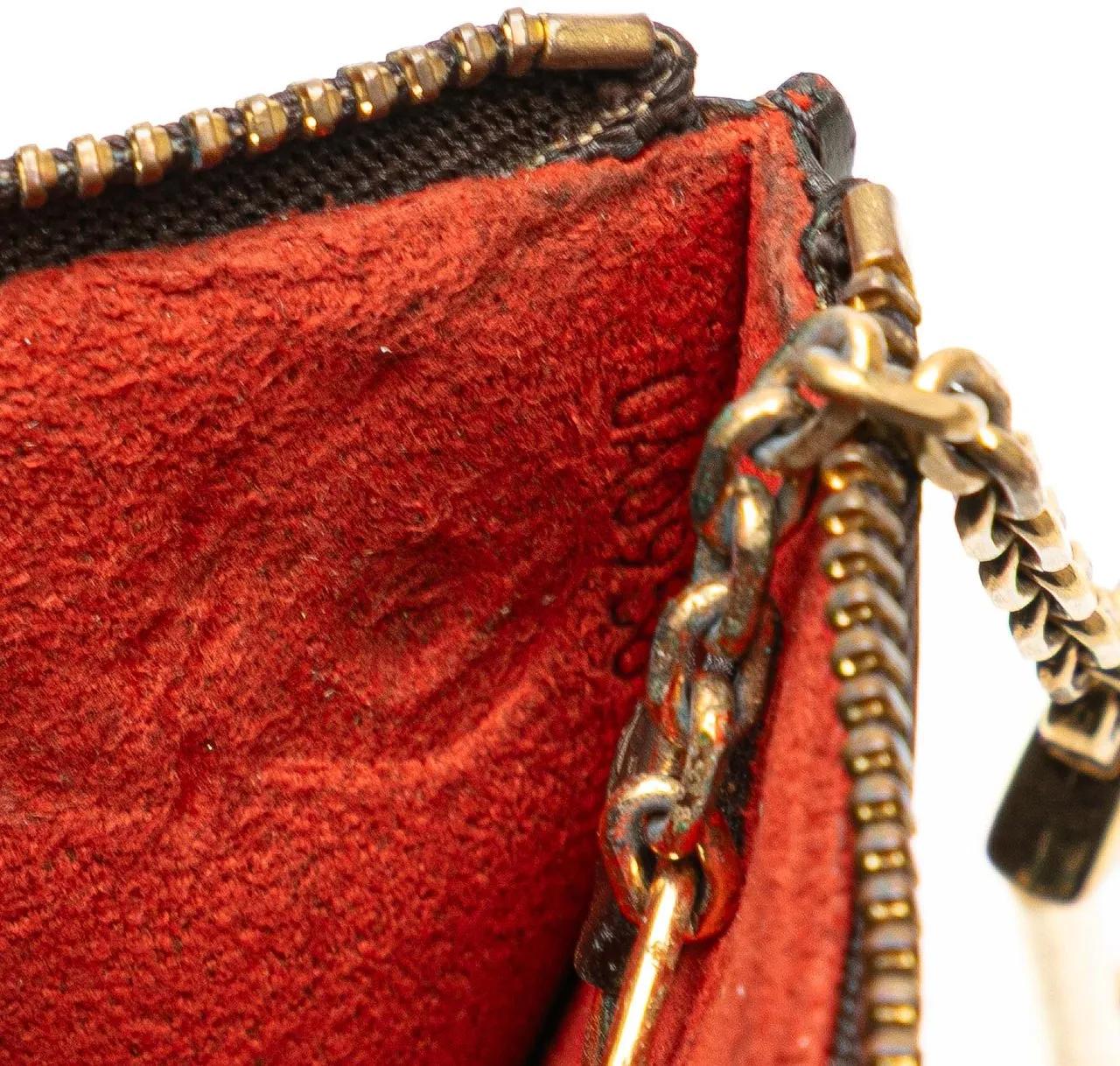 Thumbnail - Louis Vuitton Portemonnaie - Damier Ebene Pochette Cles - Gr. unisize - in Braun - für Damen