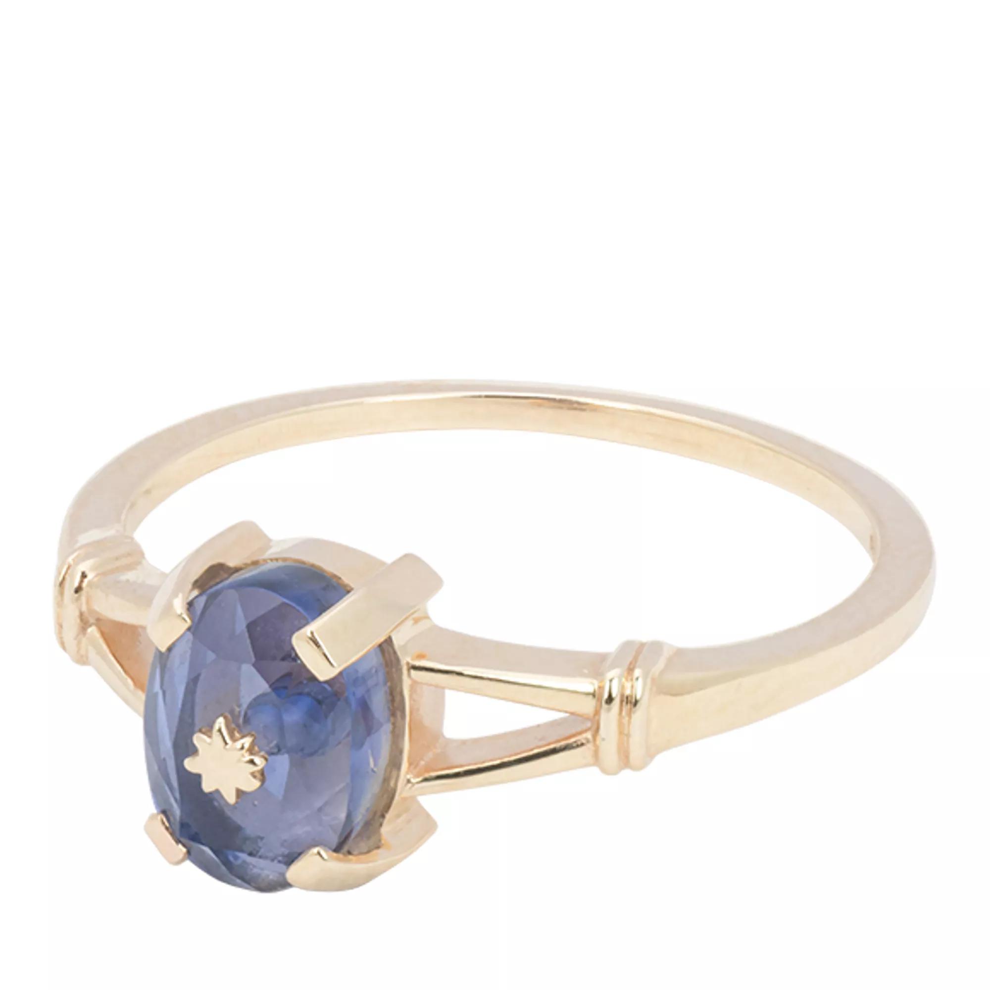 Anna+Nina Ring - Lucky Fortune Star Ring 14K - Gr. 57 - in Lila - für Damen