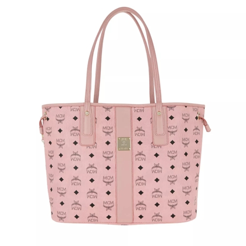 MCM Project Visetos Reversible Shopper Medium Soft Pink Shopping Bag