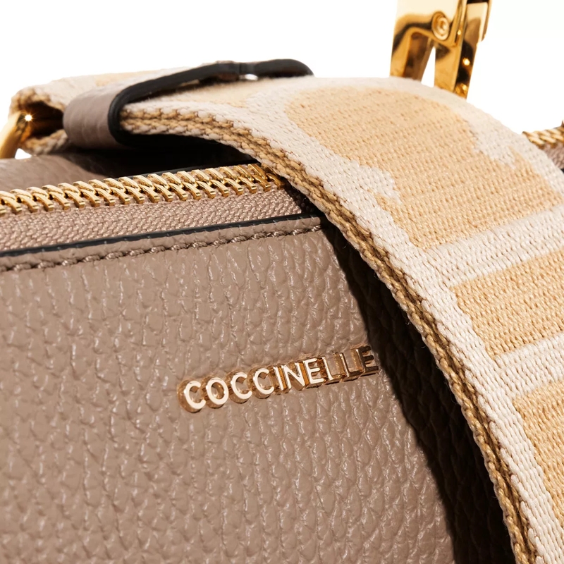 Coccinelle Satchel Arlettis Signature Warm Taupe(Image 4)