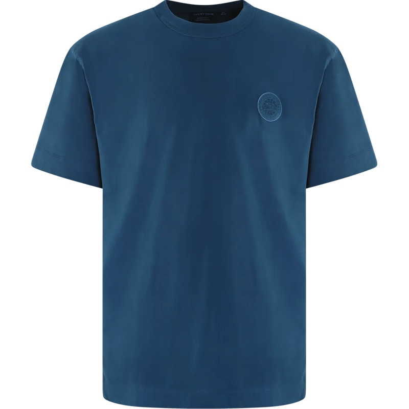 Canada Goose T-Shirt Heren Gladstone T-Shirt Embroidered blau