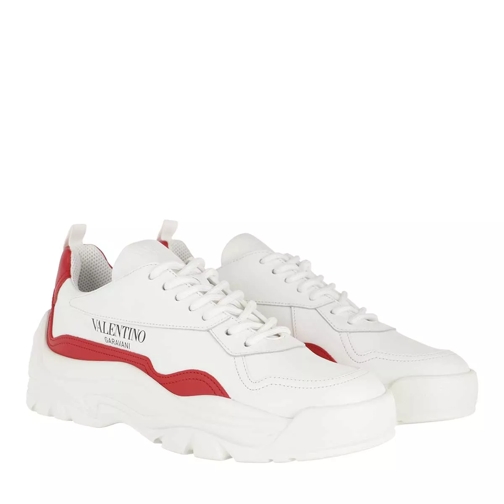 Valentino Garavani Gumboy Sneakers Leather Bianco/Rouge Pur sneaker basse