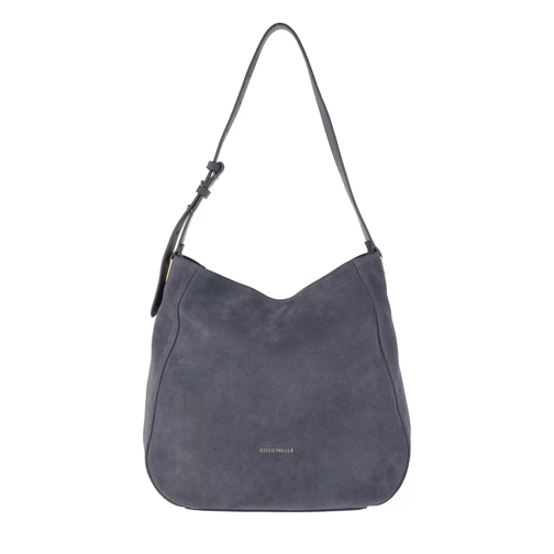 Coccinelle Handbag Suede Leather Ash Grey Sac hobo