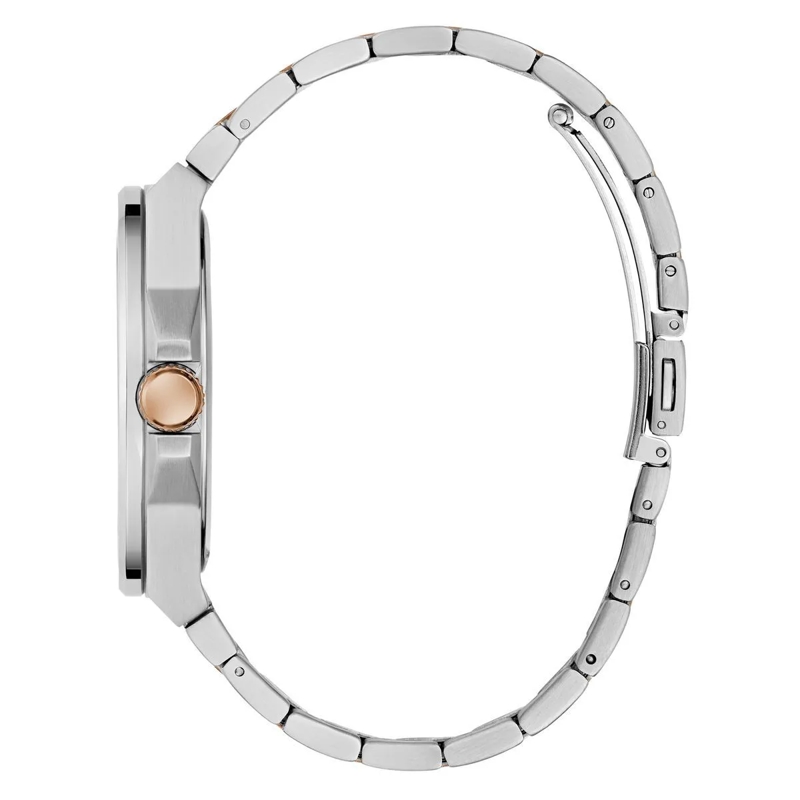 Guess Quarzuhr Quarz-Analoguhr Vinyl silber(Image 2)