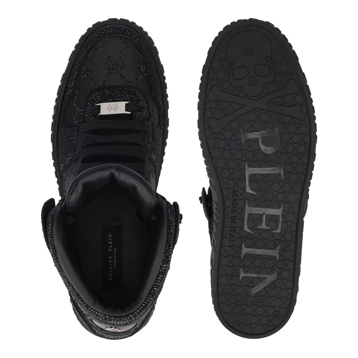 Thumbnail - Philipp Plein Low-Top Sneaker - Hochwertige Turnschuhe Monogram Verziert - Gr. 45 (EU) - in Schwarz - für Damen