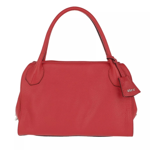 Abro Adria Leather Handbag SM Red Tote