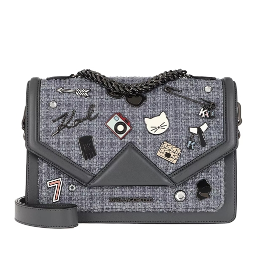 Karl Lagerfeld Klassik Pins Shoulder Bag Thunder Cartable