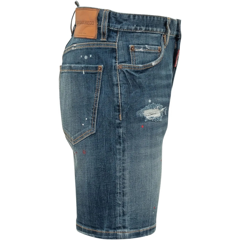Dsquared2 Shorts Marine Short in Denim Cinque Tasche blau(Image 3)