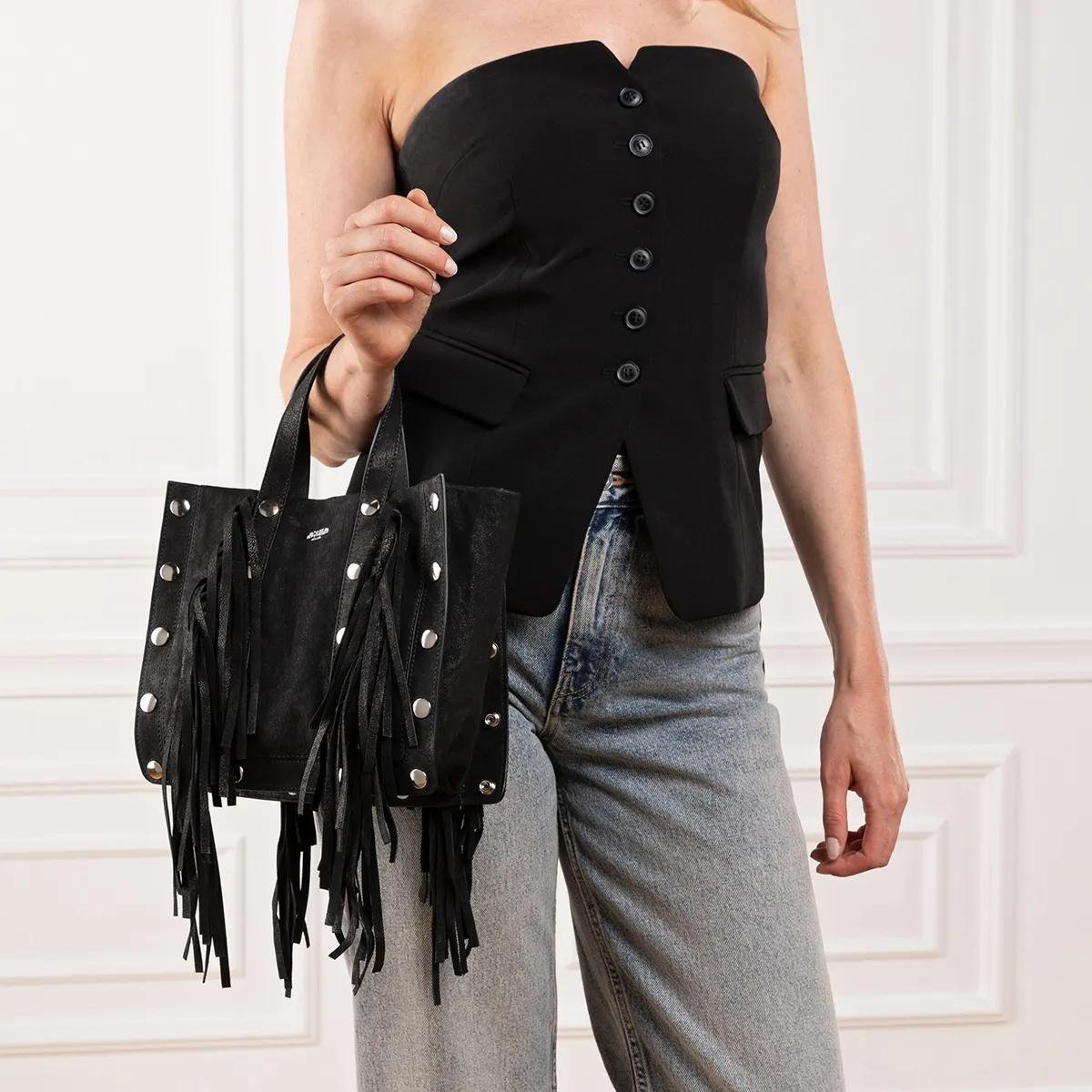 Moschino Shoppers & Totes Buttons Fringes in zwart