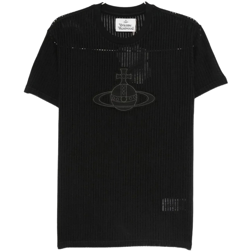 Vivienne Westwood Pull Orb Patch Classic T-shirt Black schwarz