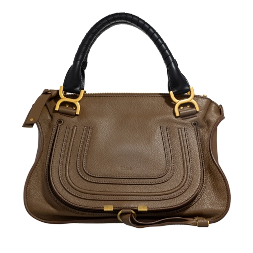 Chloé Tote Marcie Double Carry Bag Palm Brown