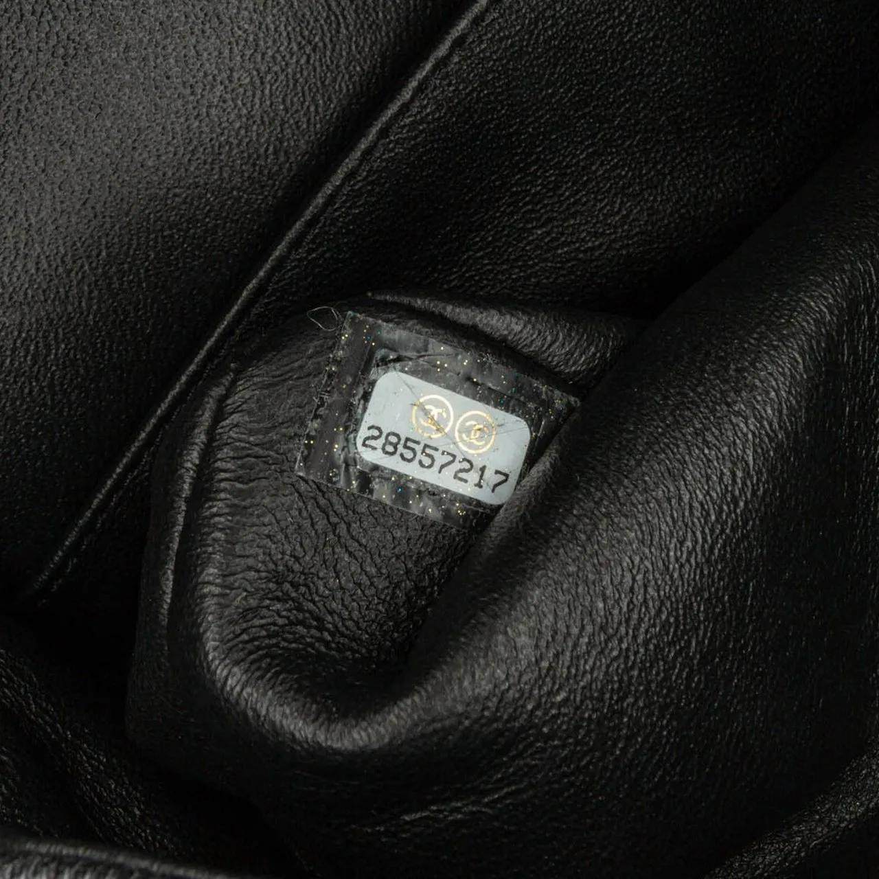 Chanel Hobo bags 2015-2020 Medium Denim Double Flap in zwart