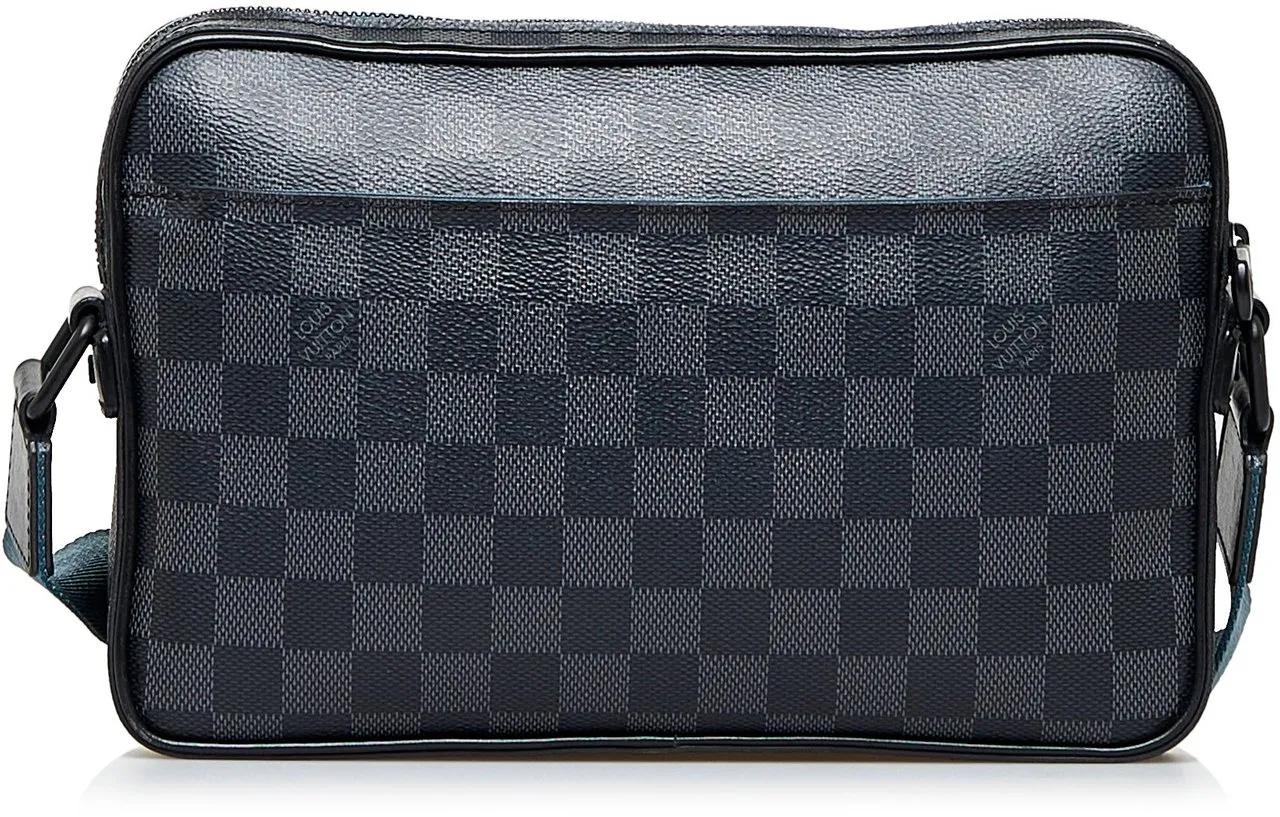 Louis Vuitton Shoppers Damier Graphite Alpha Messenger Bag in zwart