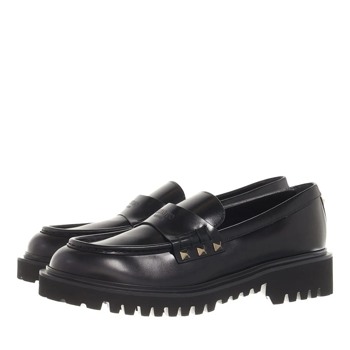 Valentino Garavani Loafers Loafer Rockstud in zwart