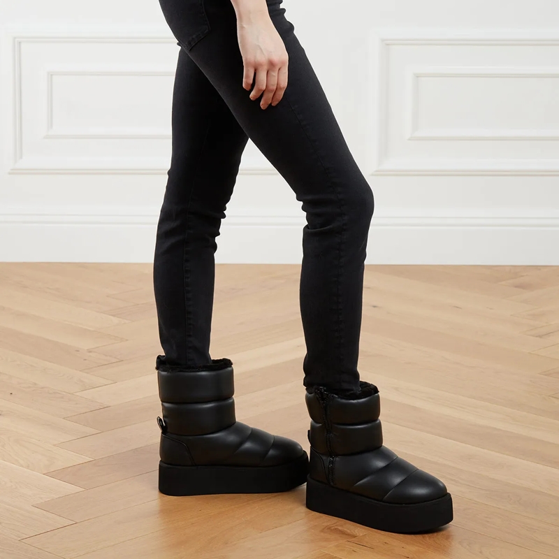 Karl Lagerfeld Winterboots Thermo Padded Zip Boot Black PU Mono(Image 2)