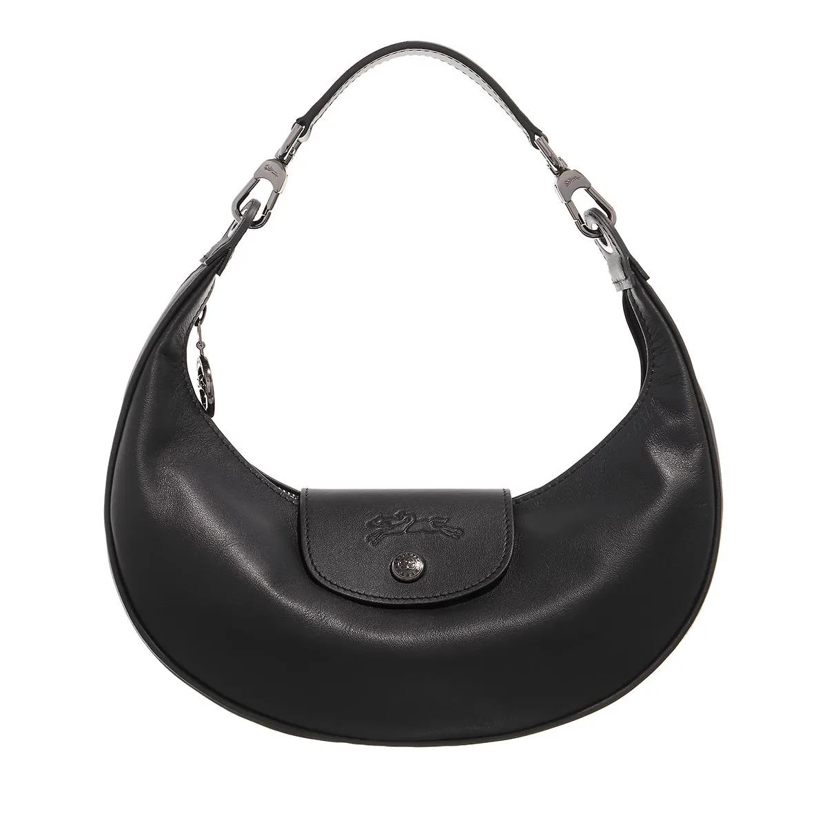 Longchamp Hobo Bags - Le Pliage Xtra - Gr. unisize - in Schwarz - für Damen - aus Textil & Rindsleder & Rindsleder