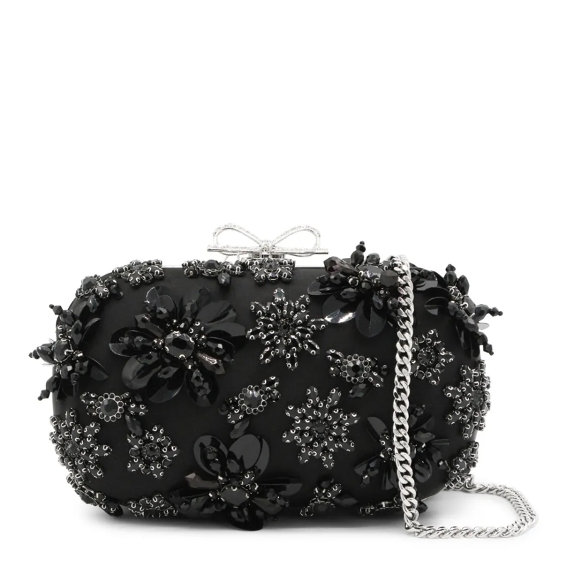 Self Portrait Clutch Black Embellished Clutch Black
