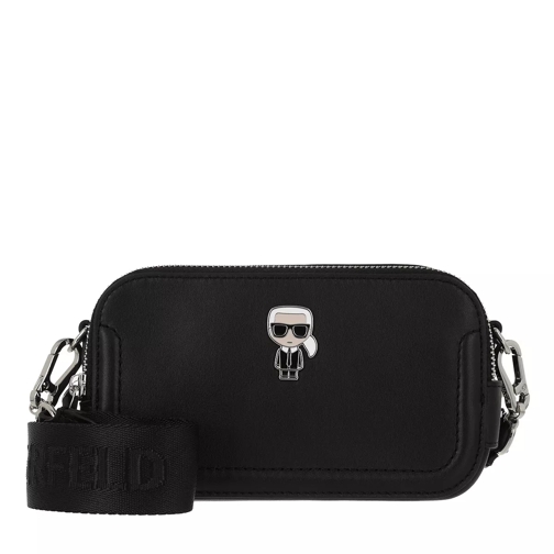 Karl Lagerfeld Ikonik Leather Camerabag A999 Black Marsupio per fotocamera