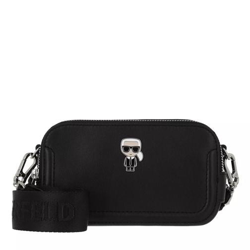 Karl Lagerfeld Ikonik Leather Camerabag A999 Black Camera Bag