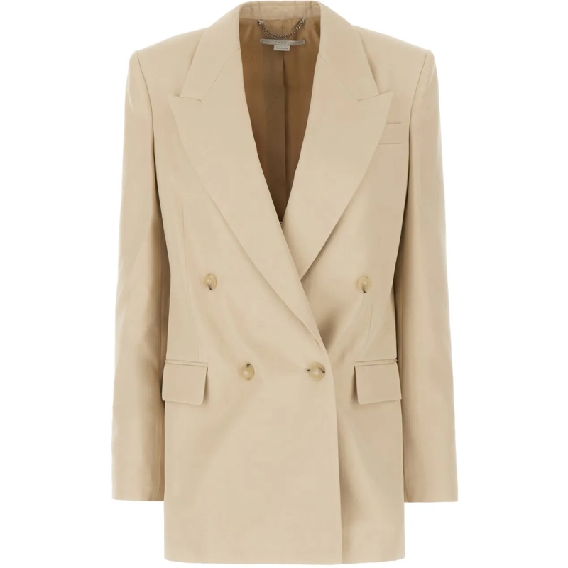 Stella McCartney Veste de transition Stella Mccartney Sand viscose blazer none