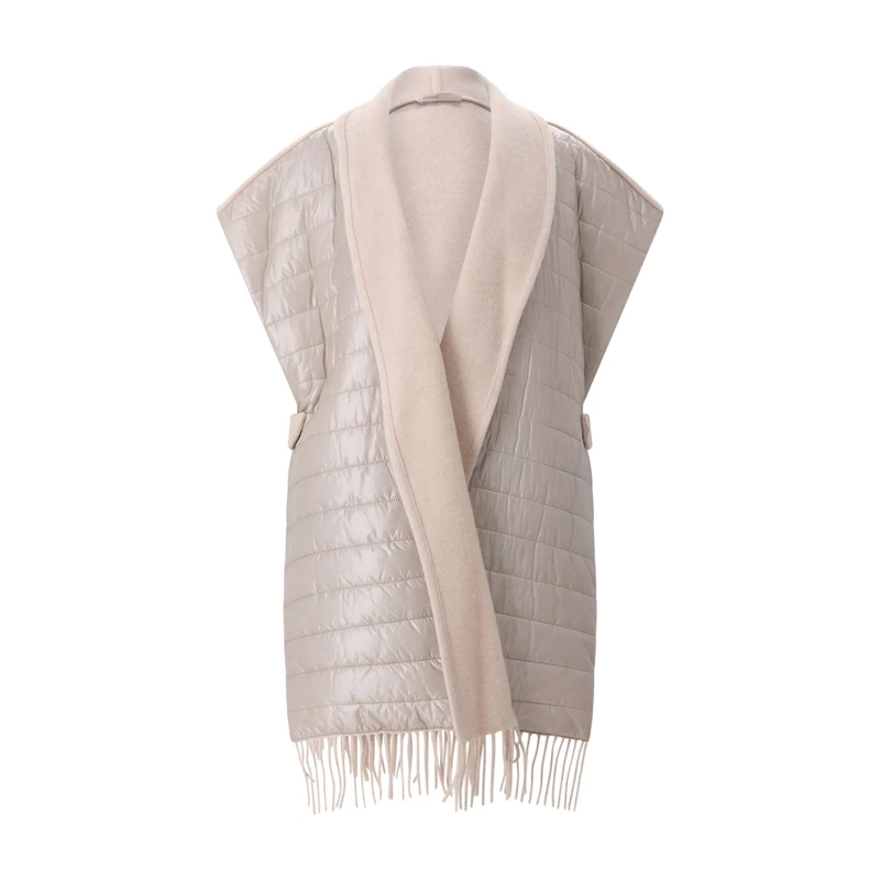 Herno Poncho Poncho aus Wolle & Kaschmir beige(Image 7)