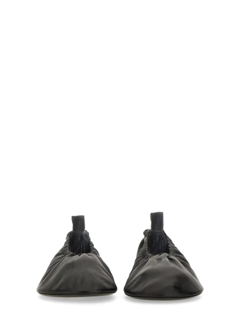 Thumbnail - Nappa Ballerina Flats With Subtle Heel - Gr. 37 (EU) - in Schwarz