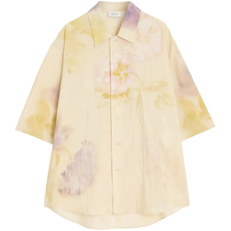 Lemaire T-shirt Summer Shirt Light Peach/mauve/ochre mehrfarbig
