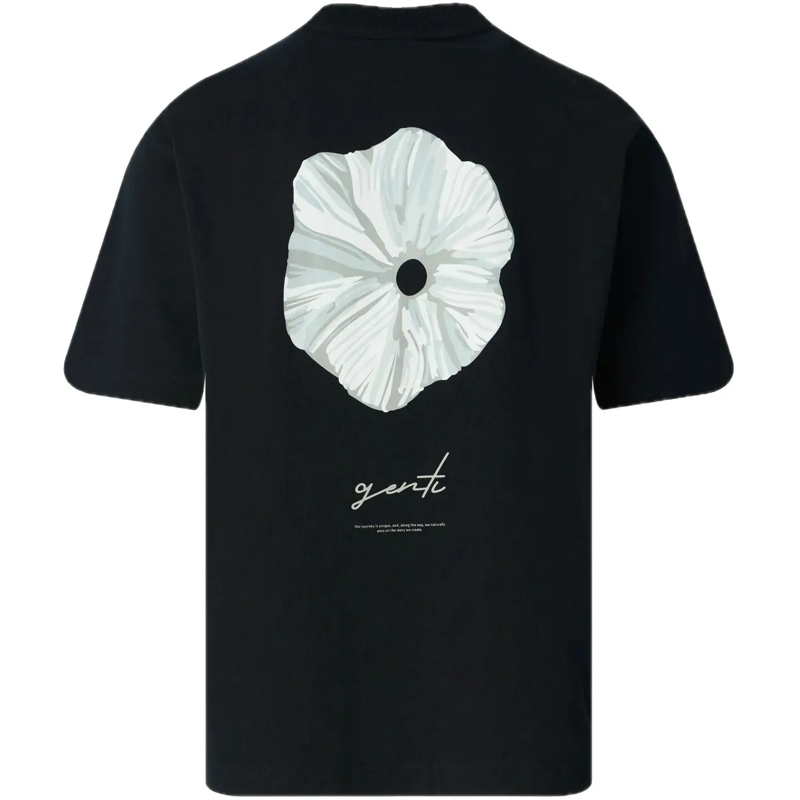 GENTI T-Shirt J3156 3226 Tee Black schwarz