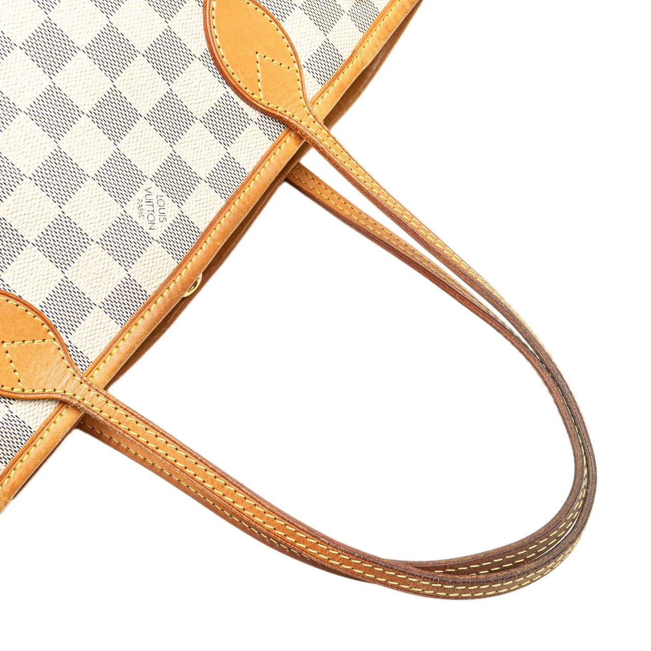 Thumbnail - Louis Vuitton Shopper - 2012 Damier Azur Neverfull PM - Gr. unisize - in Grau - für Damen