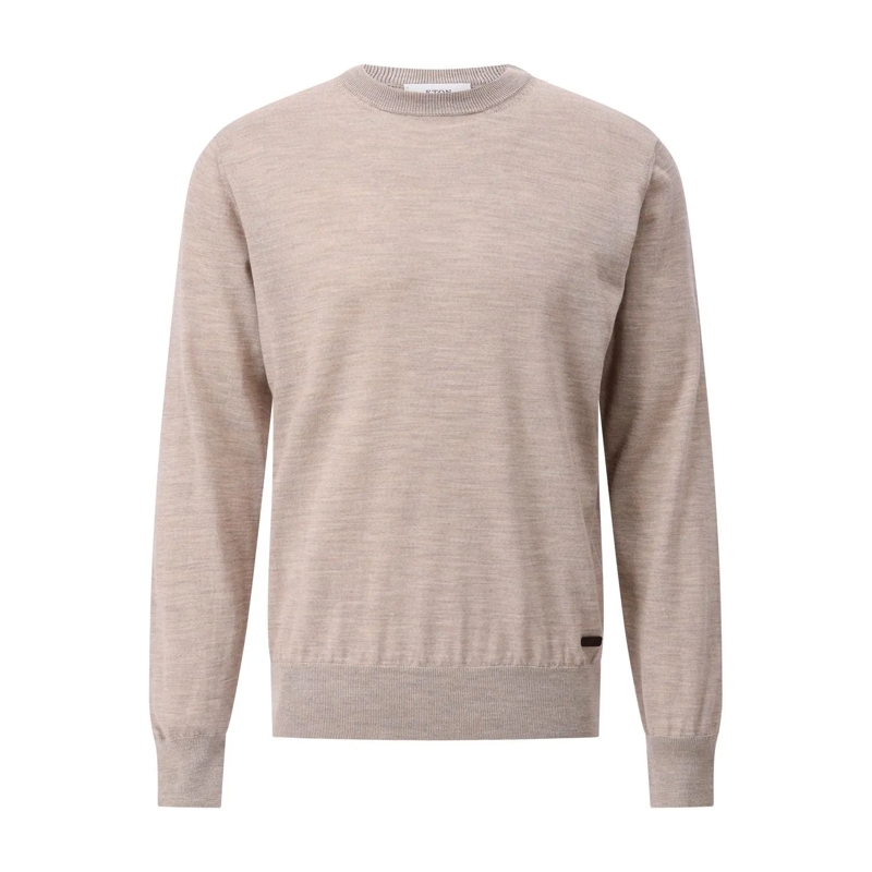 Eton Pull Pullover mit Rundhalsausschnitt Braun