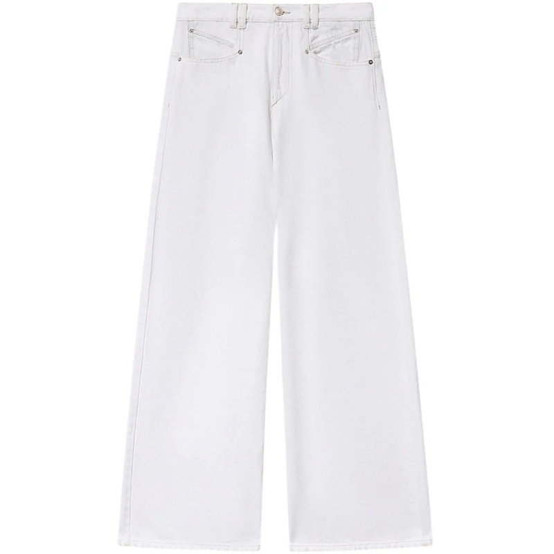 Isabel Marant Jeans mit geradem Bein Jeans White weiß