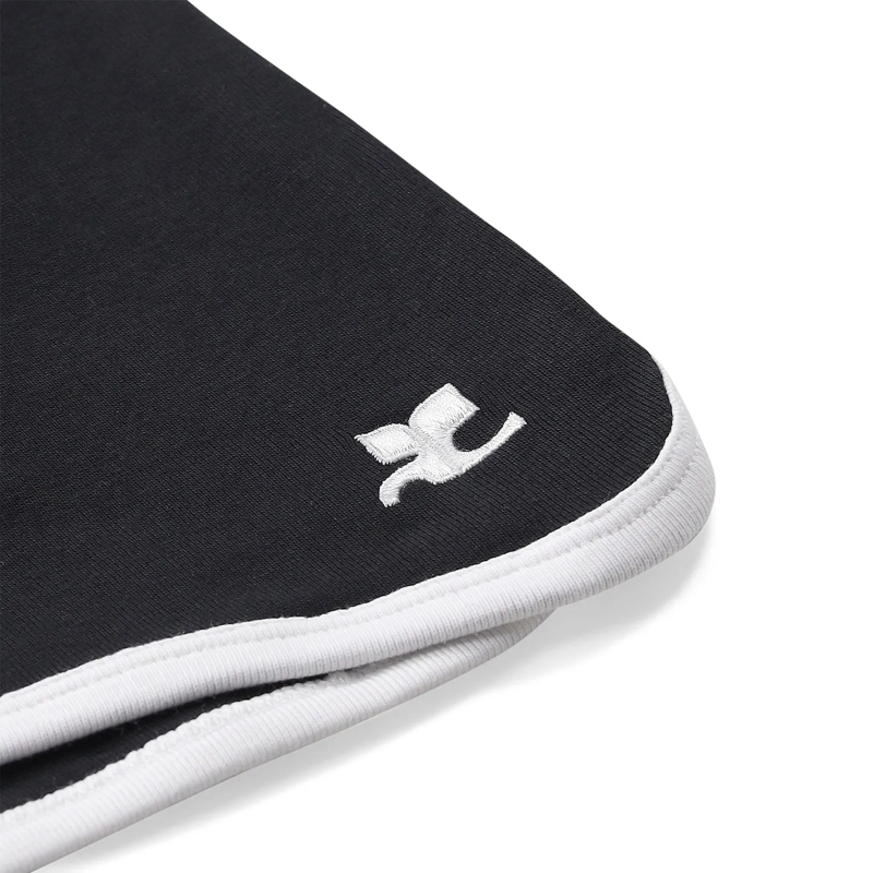 Courrèges Bermuda Shorts Shorts mit Logo schwarz(Image 4)