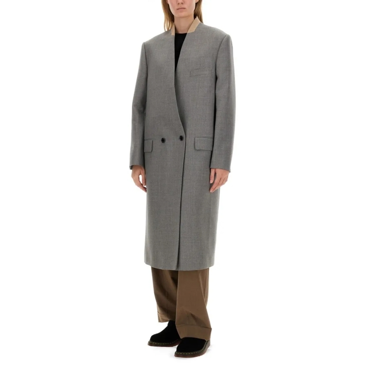 トレンチコート Moschino Tailored Grey Wool Coat Moschino tailored-seam Coat | Grey | FARFETCH JO