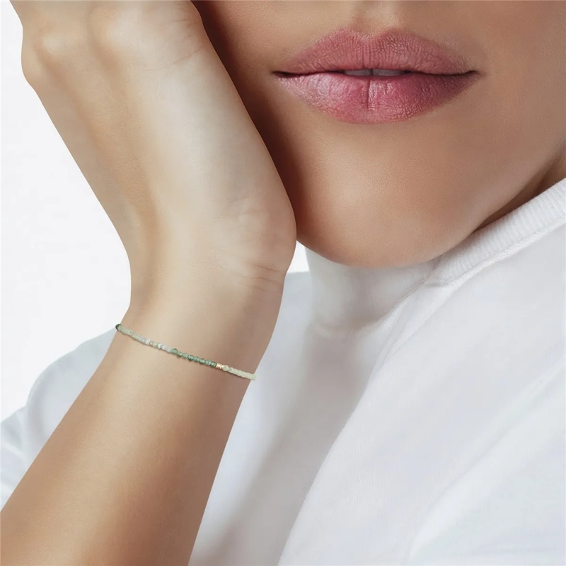 Glanzstücke München Armband Sterling Silber Armband Amazonit gold(Image 2)