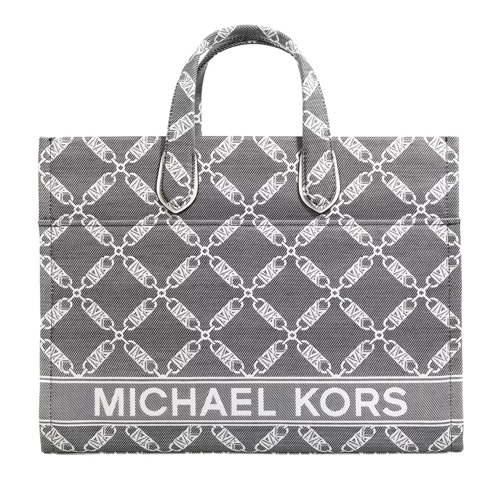 MICHAEL Michael Kors Gigi Tote Bag Blk/Opticwht Rymlig shoppingväska