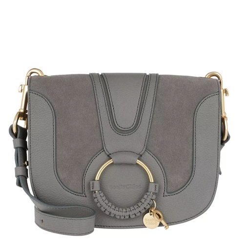 See By Chloé Hana Crossbody Bag Leather/Suede Somber Grey Borsetta a tracolla