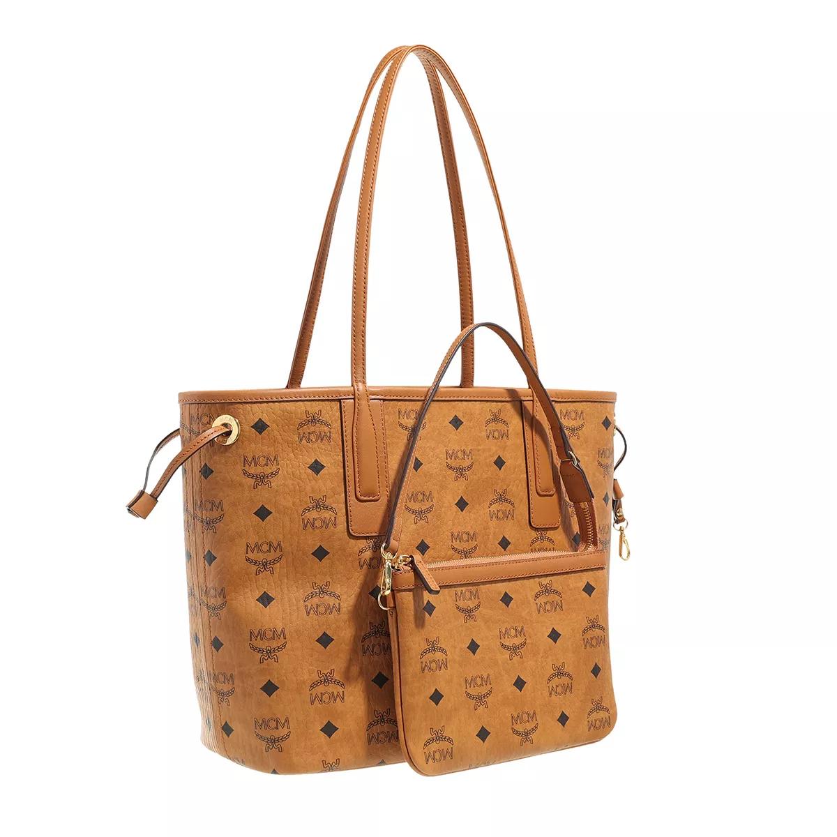 Mcm women's medium liz reversible visetos shopper stores sale