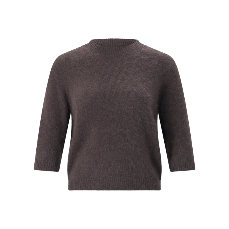 Roberto Collina Pullover Pullover aus Angorawoll-Mix braun