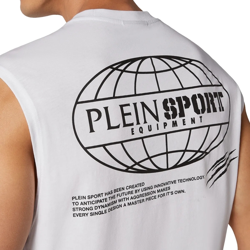 Plein Sport Top Tanktop Multilogo weiss(Image 3)