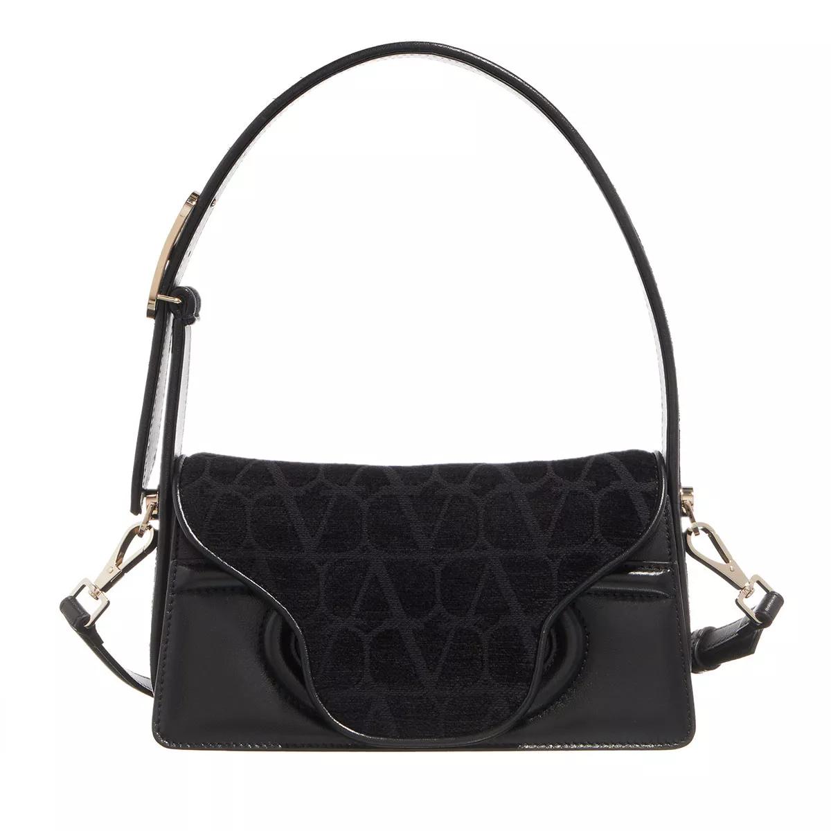 Valentino Garavani Hobo Bag - La Petite Deuxieme Shoulder Bag Toile Iconographe - Gr. unisize - in Schwarz - für Damen